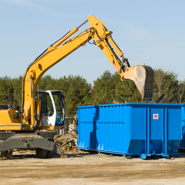 how many times can i have a residential dumpster rental emptied in Peach Orchard AR